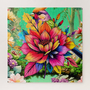 Ein bunter Vogel Puzzle