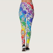 Ein buntes abstraktes leggings (Rückseite)