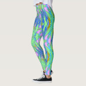 Ein buntes abstraktes Muster "Ratti_Creative_Arts" Leggings (Links)