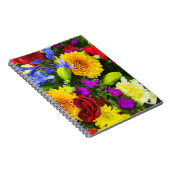 Ein buntes Blumendesign Notizblock (Rechte Seite)