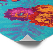 Ein buntes Christliches Zitat der Glaubensbibel Poster (Ecke)