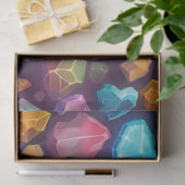 Ein buntes Design der Gem-Serie 10 Seidenpapier (Geschenk)