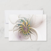 Ein buntes Fraktal-Ornament. Abstrakte Blume (Vorderseite)