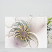 Ein buntes Fraktal-Ornament. Abstrakte Blume (Stehend Vorderseite)