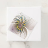 Ein buntes Fraktal-Ornament. Abstrakte Blume Geschenkanhänger (Beispiel)