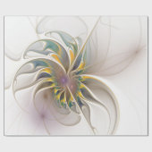 Ein buntes Fraktal-Ornament. Abstrakte Blume  Geschenkpapier (Flach)