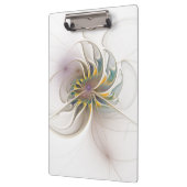 Ein buntes Fraktal-Ornament. Abstrakte Blume Klemmbrett (Links)