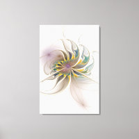 Ein buntes Fraktal-Ornament. Abstrakte Blume