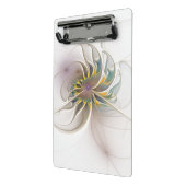 Ein buntes Fraktal-Ornament. Abstrakte Blume Mini Klemmbrett (Gewinkelt2)