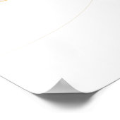 Ein buntes Fraktal-Ornament. Abstrakte Blume Poster (Ecke)