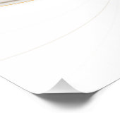 Ein buntes Fraktal-Ornament. Abstrakte Blume Poster (Ecke)