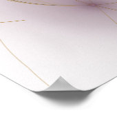 Ein buntes Fraktal-Ornament. Abstrakte Blume Poster (Ecke)