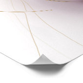 Ein buntes Fraktal-Ornament. Abstrakte Blume Poster (Ecke)