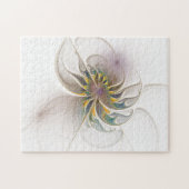 Ein buntes Fraktal-Ornament. Abstrakte Blume Puzzle (Horizontal)