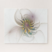 Ein buntes Fraktal-Ornament. Abstrakte Blume Puzzle (Horizontal)
