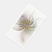Ein buntes Fraktal-Ornament. Abstrakte Blume Serviette (Ecke)