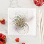 Ein buntes Fraktal-Ornament. Abstrakte Blume Serviette (Beispiel)