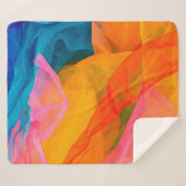 Ein buntes Gewebe. Hintergrund, Farbe, Schiff, f Sherpadecke (Vorderseite (Horizontal))