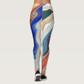 Ein buntes Groovitmuster "Ratti_Creative_Arts Leg Leggings (Rückseite)