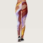 Ein buntes Groovitmuster "Ratti_Creative_Arts" Leggings (Rückseite)