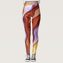 Ein buntes Groovitmuster "Ratti_Creative_Arts" Leggings
