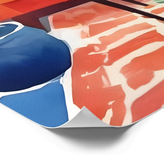 Ein buntes Leseknook-Matisse-Poster Poster (Ecke)