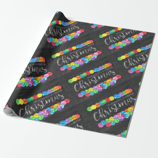 Ein buntes Weihnachtsfest Geschenkpapier (Ungerollt)