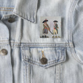 Ein Bürger bereit zu kämpfen und ein Bürger Button (Beispiel)