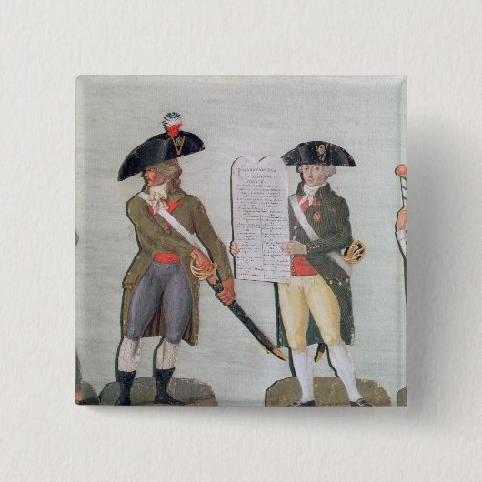 Ein Bürger bereit zu kämpfen und ein Bürger Button (Vorderseite)