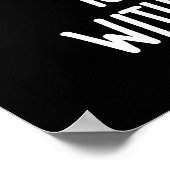 Ein Burger ohne Käse Funny Food Pub Dark BG Poster (Ecke)