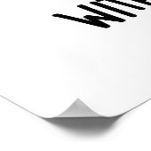 Ein Burger ohne Käse wie eine Umarmung ohne Squeez Poster (Ecke)