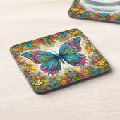 Ein Butterfly-Kantenballett Getränkeuntersetzer (Linke Seite)