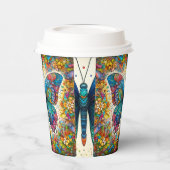 Ein Butterfly-Kantenballett Pappbecher (Links)