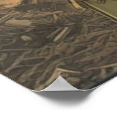 Ein Button-Up-Heldin in einer postapokalyptischen Poster (Ecke)