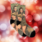 Ein Button-Up-Heldin in einer postapokalyptischen  Socken