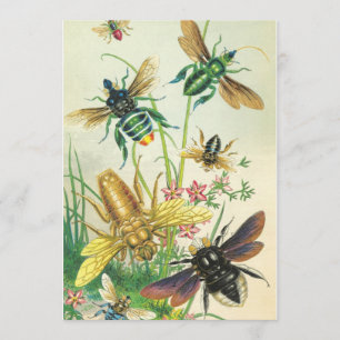 Ein Buzz der Bienen-Party Einladung