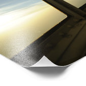 Ein C-130 Hercules Pilot scannt den Horizont Fotodruck (Ecke)