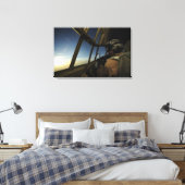 Ein C-130 Hercules Pilot scannt den Horizont Leinwanddruck (Insitu (Schlafzimmer))