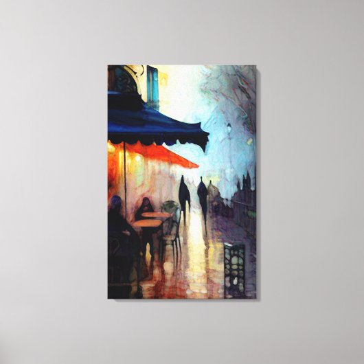 Ein Café Leinwanddruck (Vorderseite)