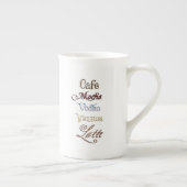 Ein Café Mocha Vodka Valium Latte Bitte Porzellantasse (Rechts)