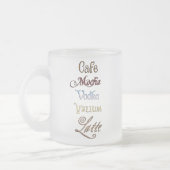Ein Café-Mokka-Wodka-Valium Latte bitte Mattglastasse (Links)