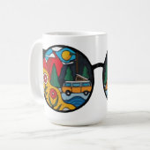 Ein Camping-Abenteuer Kaffeetasse (Vorderseite Links)