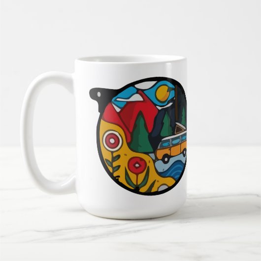 Ein Camping-Abenteuer Kaffeetasse (Links)