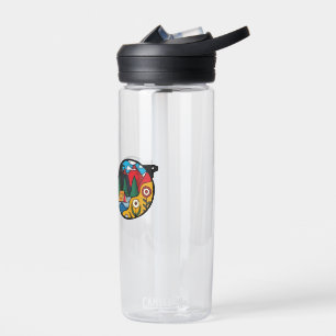 Ein Camping-Abenteuer Trinkflasche