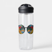 Ein Camping-Abenteuer Trinkflasche (Vorderseite)