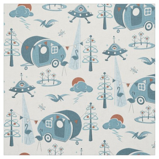 Ein Campingplatz Invasion! Stoff (Muster)