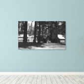 Ein Campingplatz Leinwanddruck (Insitu (Holzboden))
