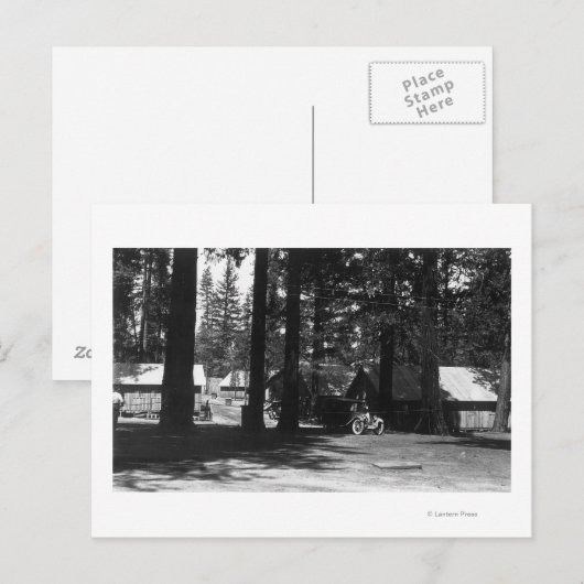 Ein Campingplatz Postkarte (Vorne/Hinten)