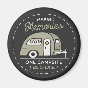Ein Campingplatz zur selben Zeit Magnet