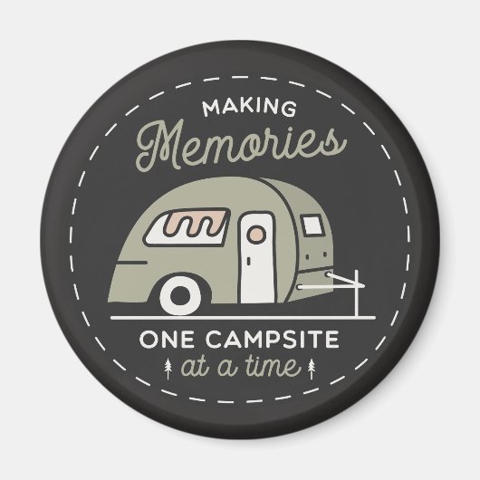 Ein Campingplatz zur selben Zeit Magnet (Vorne)